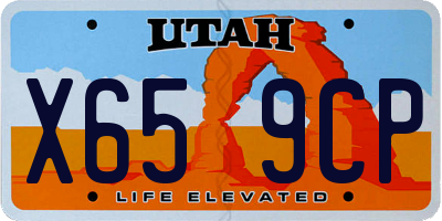 UT license plate X659CP