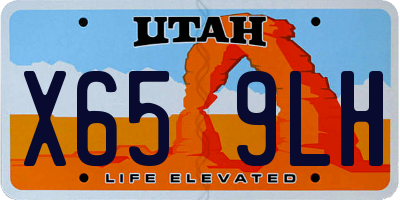 UT license plate X659LH