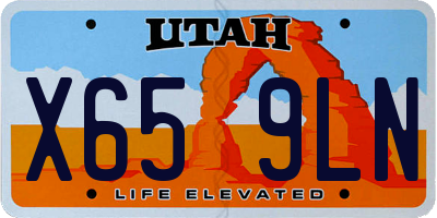 UT license plate X659LN