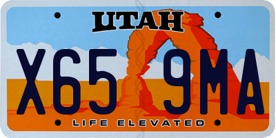 UT license plate X659MA