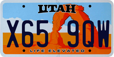 UT license plate X659QW