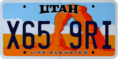 UT license plate X659RI