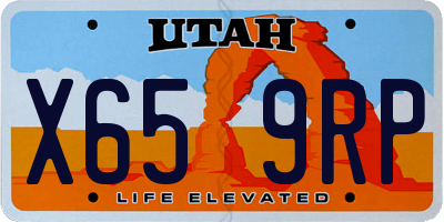 UT license plate X659RP