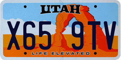 UT license plate X659TV