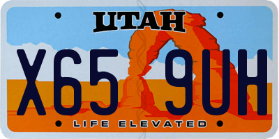 UT license plate X659UH