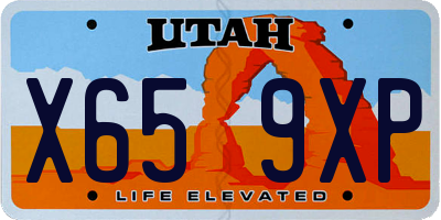UT license plate X659XP