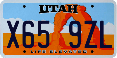 UT license plate X659ZL