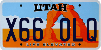 UT license plate X660LQ