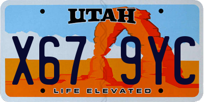 UT license plate X679YC