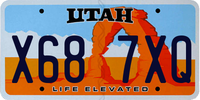 UT license plate X687XQ