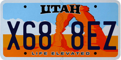 UT license plate X688EZ