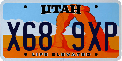 UT license plate X689XP