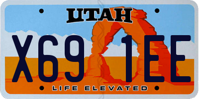 UT license plate X691EE