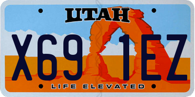 UT license plate X691EZ