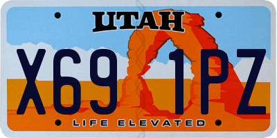 UT license plate X691PZ