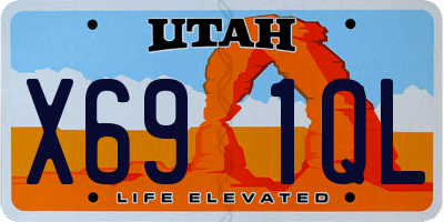 UT license plate X691QL