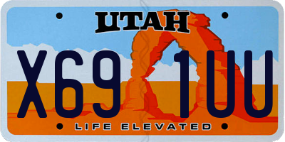 UT license plate X691UU