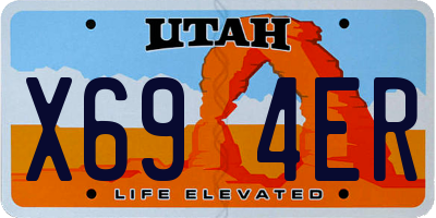 UT license plate X694ER