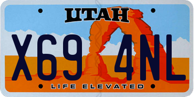 UT license plate X694NL