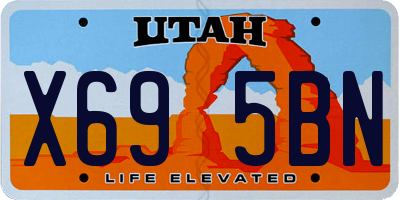 UT license plate X695BN