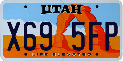 UT license plate X695FP