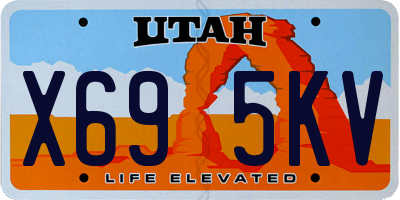 UT license plate X695KV