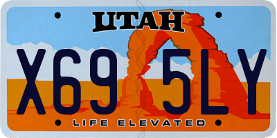 UT license plate X695LY