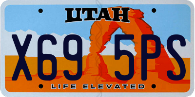 UT license plate X695PS