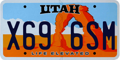 UT license plate X696SM