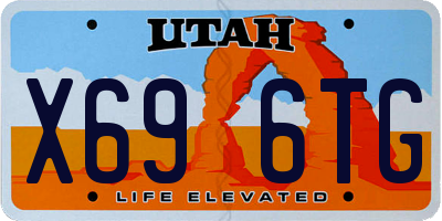 UT license plate X696TG