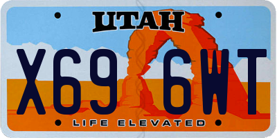UT license plate X696WT