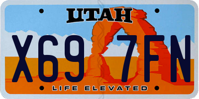 UT license plate X697FN