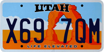 UT license plate X697QM
