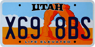 UT license plate X698BS