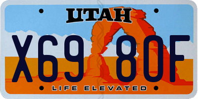 UT license plate X698OF