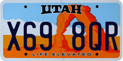UT license plate X698QR