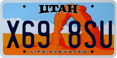 UT license plate X698SU