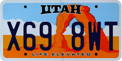 UT license plate X698WT
