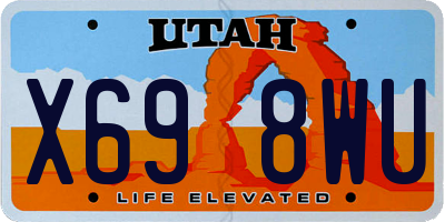 UT license plate X698WU