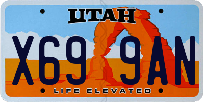UT license plate X699AN