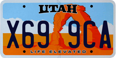 UT license plate X699CA