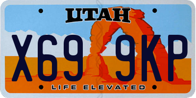 UT license plate X699KP