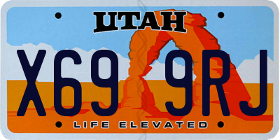 UT license plate X699RJ