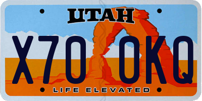UT license plate X700KQ