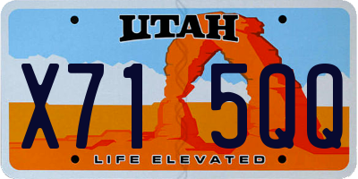UT license plate X715QQ
