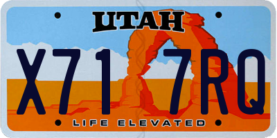 UT license plate X717RQ