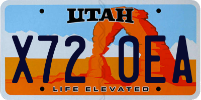 UT license plate X720EA