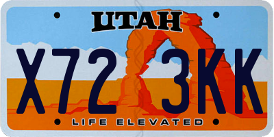 UT license plate X723KK