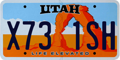 UT license plate X731SH