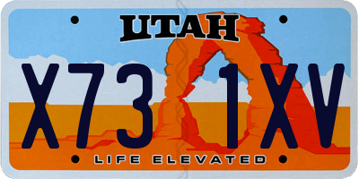 UT license plate X731XV